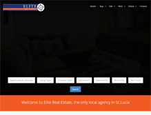 Tablet Screenshot of elitestlucia.com